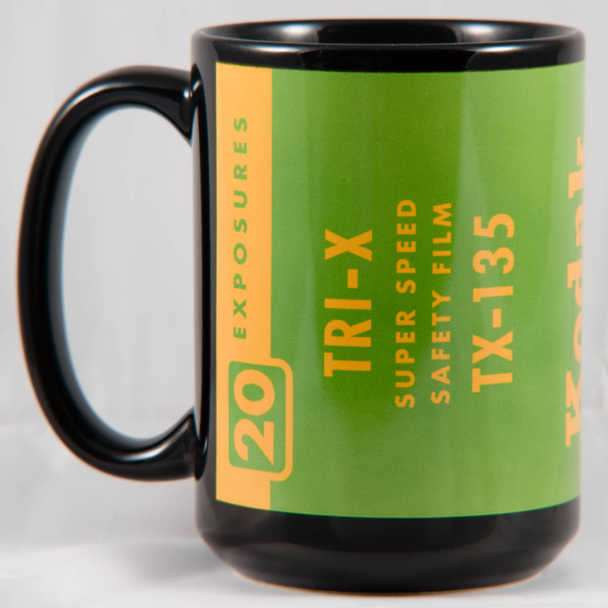 Kodak Tri-X 1960s 35mm Black & White Film Tribute 15oz Black Mug