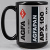 Agfa Agfapan APX 100 – 15oz Black Ceramic Mug