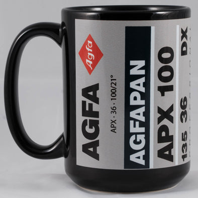 Agfa Agfapan APX 100 – 15oz Black Ceramic Mug