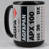 Agfa Agfapan APX 100 – 15oz Black Ceramic Mug