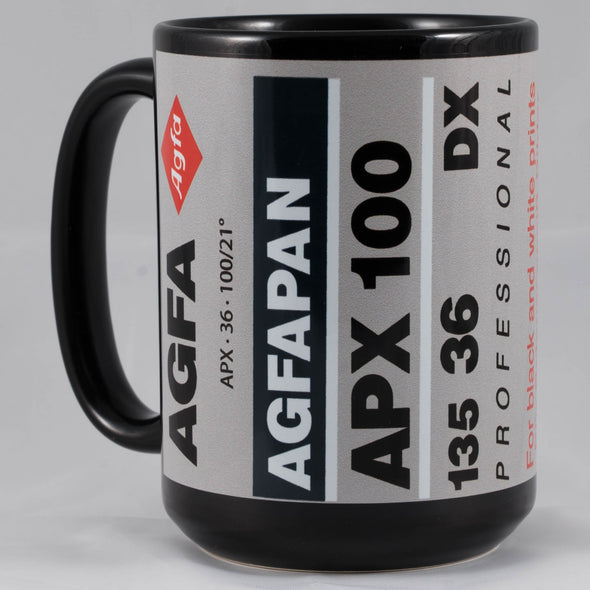 Agfa Agfapan APX 100 – 15oz Black Ceramic Mug