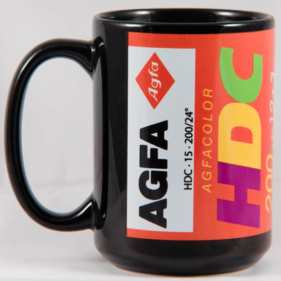 Agfa HDC 35mm Film Cassette 15oz Black Mug