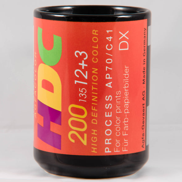 Agfa HDC 35mm Film Cassette 15oz Black Mug