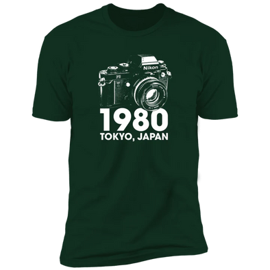 Nikon F3 35mm Film SLR Premium Short Sleeve T-Shirt, XL, FOREST GREEN, CLEARANCE