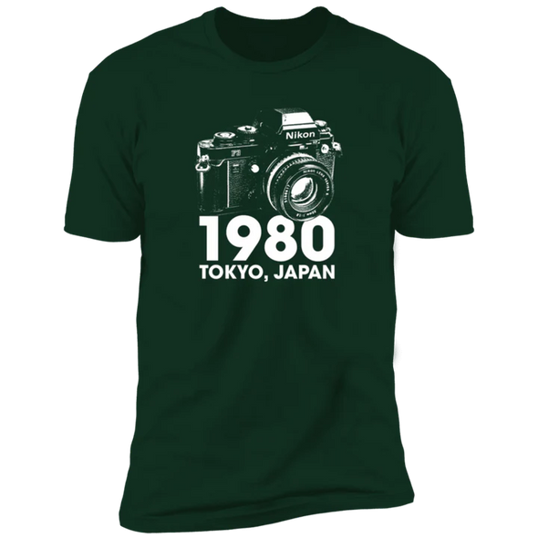 Nikon F3 35mm Film SLR Premium Short Sleeve T-Shirt, XL, FOREST GREEN, CLEARANCE