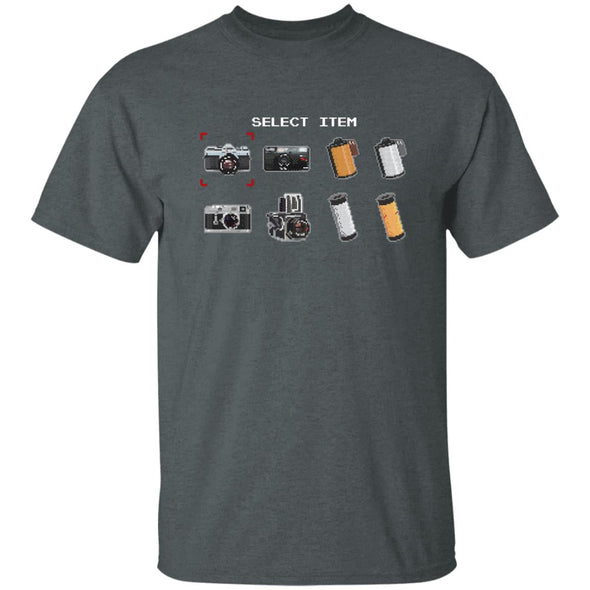 Select Item 8-Bit Camera & Film T-Shirt