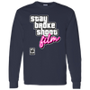 Stay Broke, Shoot Film - Retro Video Game Style Long Sleeve T-Shirt 5.3 oz.