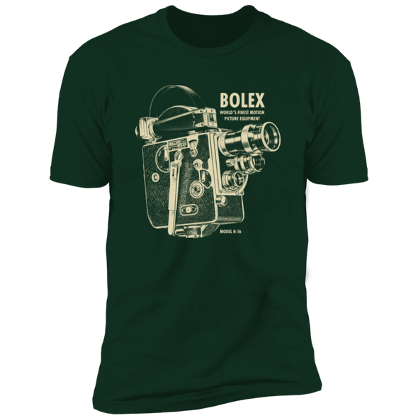 Bolex H-16 16mm Analog Motion Picture Camera Premium Short Sleeve T-Shirt