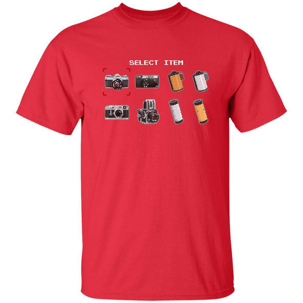 Select Item 8-Bit Camera & Film T-Shirt