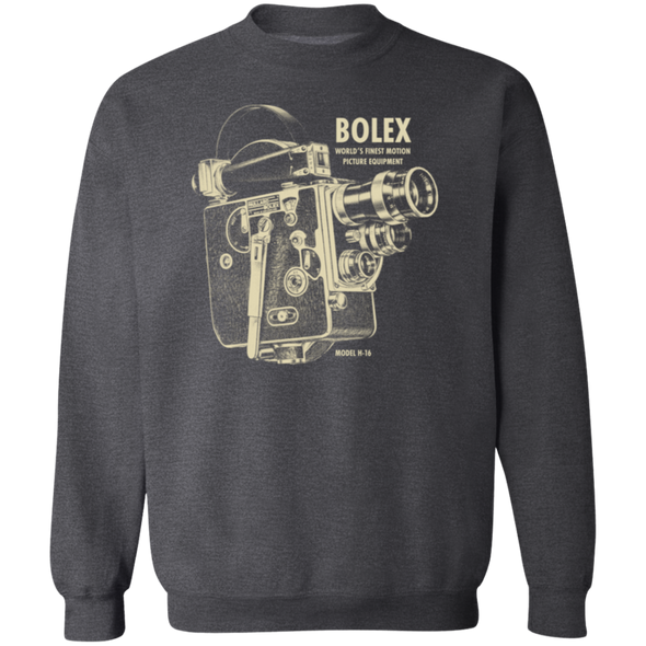 Bolex H-16 16mm Analog Motion Picture Camera Crewneck Pullover Sweatshirt