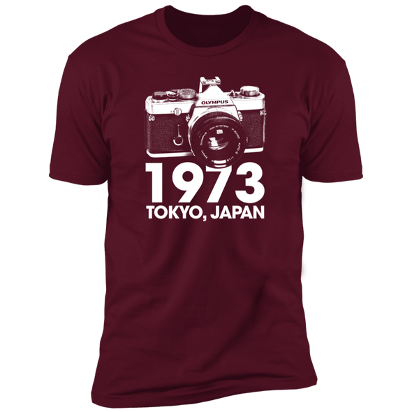 Olympus OM-1 35mm Film Camera Tribute Premium Short Sleeve T-Shirt