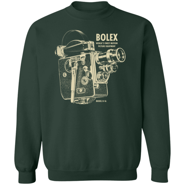 Bolex H-16 16mm Analog Motion Picture Camera Crewneck Pullover Sweatshirt