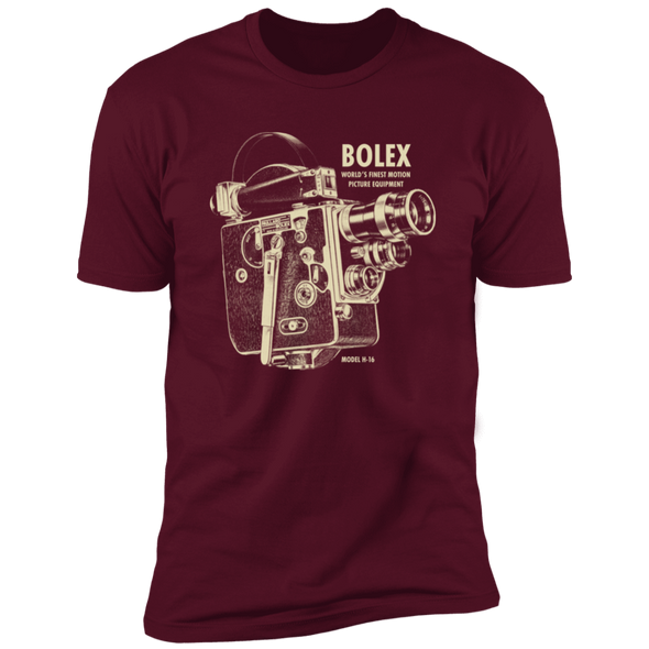 Bolex H-16 16mm Analog Motion Picture Camera Premium Short Sleeve T-Shirt