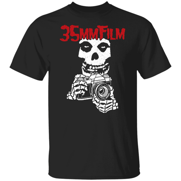 35mm Film Misfits Parody Red Print Short Sleeve Cotton T-Shirt