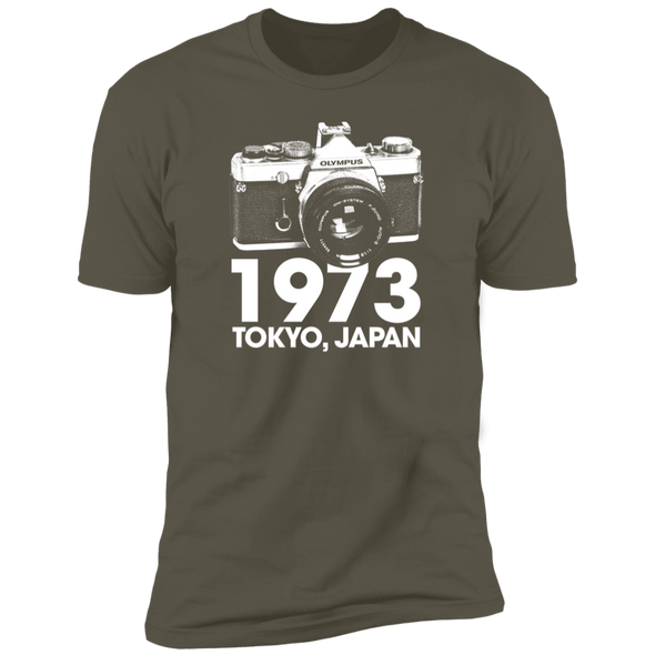 Olympus OM-1 35mm Film Camera Tribute Premium Short Sleeve T-Shirt