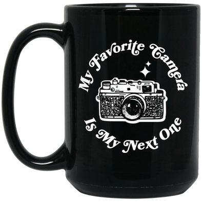 My Favorite Camera is My Next One  Rangefinder 15oz Black Mug