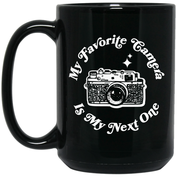 My Favorite Camera is My Next One  Rangefinder 15oz Black Mug