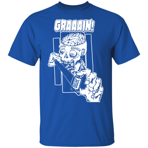 Zombie Wants Grain Front Print Short Sleeve T-Shirt