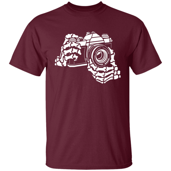 Skeleton Hands 35mm SLR Film Camera T-Shirt