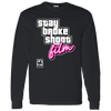 Stay Broke, Shoot Film - Retro Video Game Style Long Sleeve T-Shirt 5.3 oz.