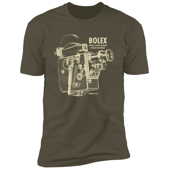 Bolex H-16 16mm Analog Motion Picture Camera Premium Short Sleeve T-Shirt