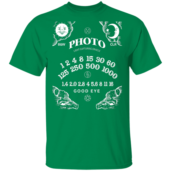 Light Capturing Oracle Ouija Board Front Print Short Sleeve T-Shirt