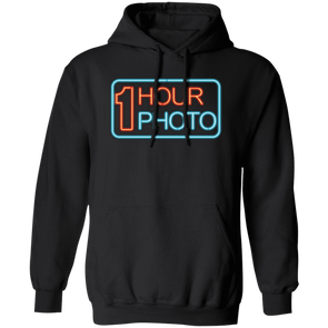 1 Hour Photo Neon Sign Pullover Hoodie Sweatshirt