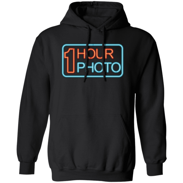 1 Hour Photo Neon Sign Pullover Hoodie Sweatshirt