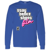 Stay Broke, Shoot Film - Retro Video Game Style Long Sleeve T-Shirt 5.3 oz.