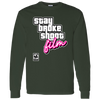 Stay Broke, Shoot Film - Retro Video Game Style Long Sleeve T-Shirt 5.3 oz.