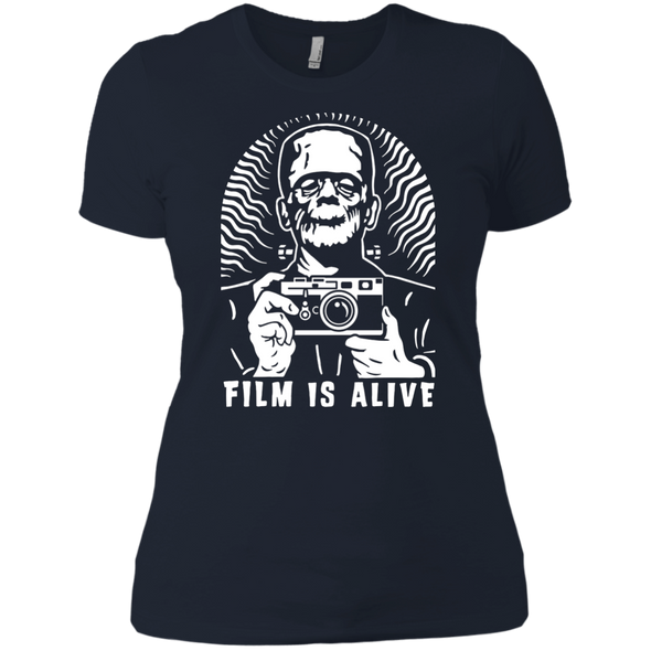 Film is Alive "Frank & His Camera" Ladies Fit T-Shirt