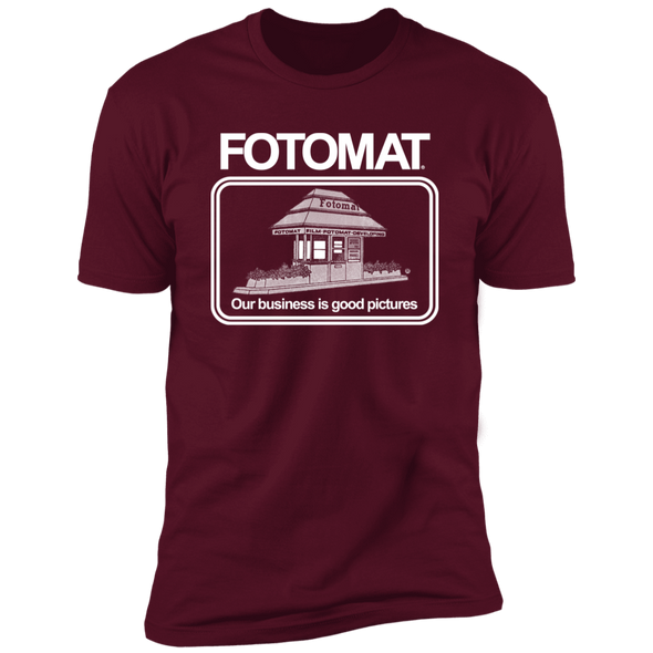 Fotomat Film Development Envelope Tribute Premium Short Sleeve Dark Monochrome T-Shirt Premium Short Sleeve T-Shirt