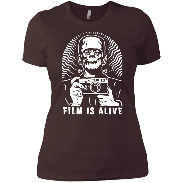 Film is Alive "Frank & His Camera" Ladies Fit T-Shirt