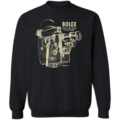 Bolex H-16 16mm Analog Motion Picture Camera Crewneck Pullover Sweatshirt