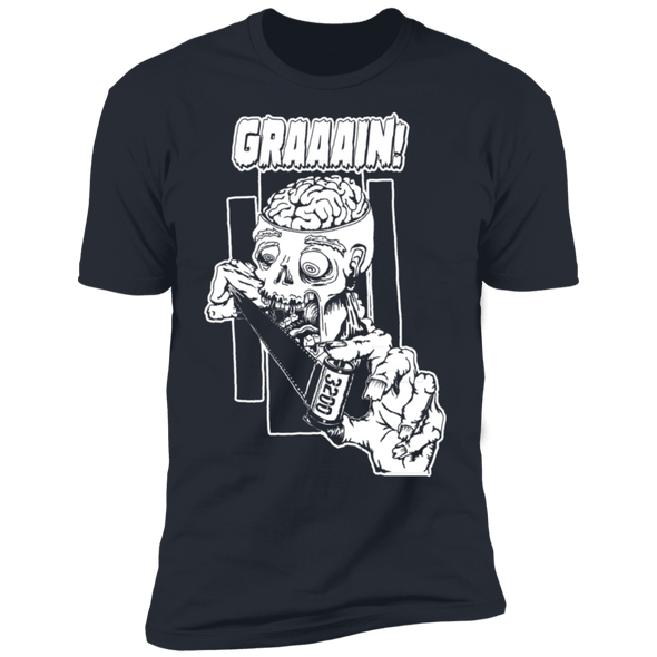 Zombie Wants Grain FRONT ONLY Premium Short Sleeve T-Shirt