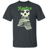 35mm Film Misfits Parody Green Print Short Sleeve Cotton T-Shirt