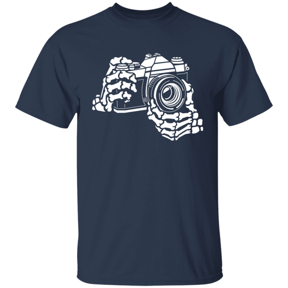 Skeleton Hands 35mm SLR Film Camera T-Shirt