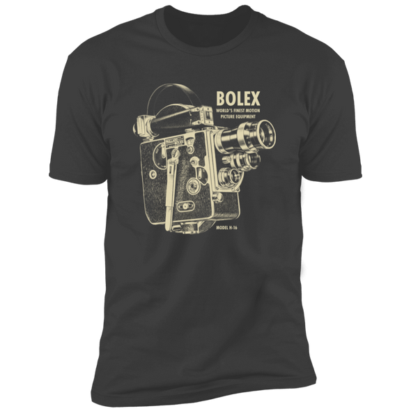 Bolex H-16 16mm Analog Motion Picture Camera Premium Short Sleeve T-Shirt