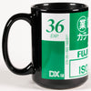Fujifilm ISO 100 Industrial Color Film (Japanese Market) 35mm Film 15oz Black Mug