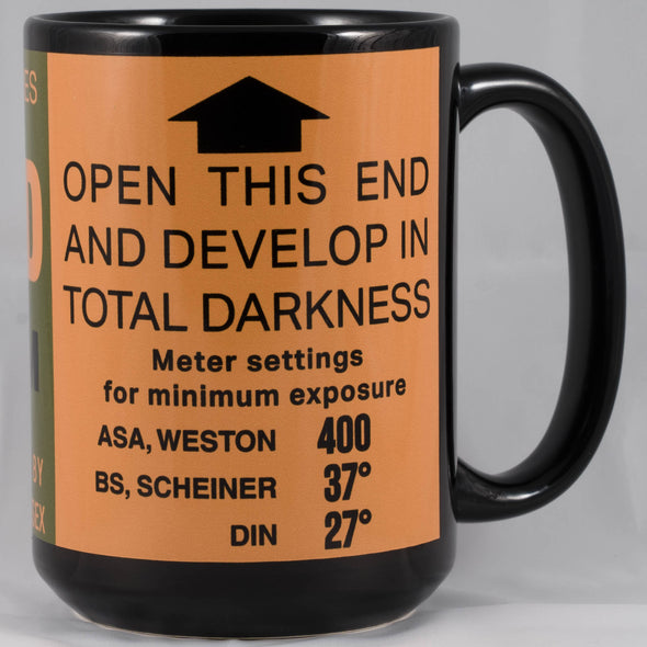 Ilford HP3 15oz Black Mug – A Classic Tribute to Vintage Black & White Film