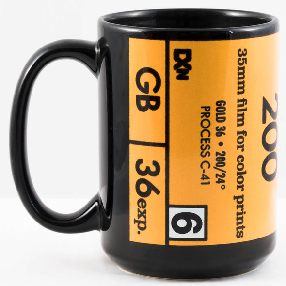 Kodak Gold 200 90s 35mm Film 15oz Black Mug