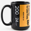 Kodak Kodacolor 200 1980s 35mm Film 15oz Black Mug