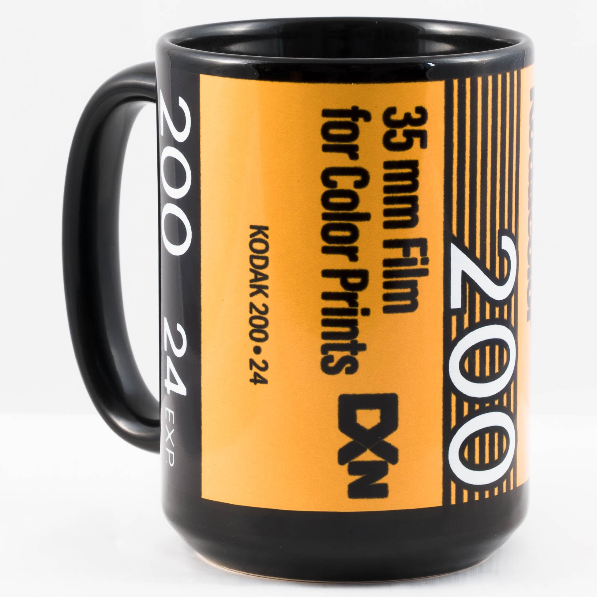 Kodak Kodacolor 200 1980s 35mm Film 15oz Black Mug  Shoot Film Co.