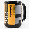 Kodak Kodacolor 200 1980s 35mm Film 15oz Black Mug