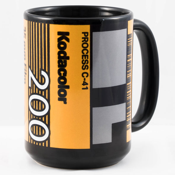 Kodak Kodacolor 200 1980s 35mm Film 15oz Black Mug