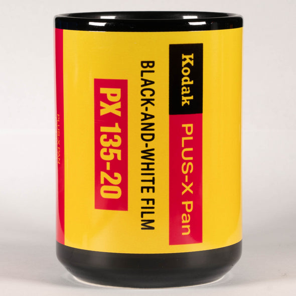 Kodak Plus-X Pan 35mm Film Tribute 15oz Black Mug