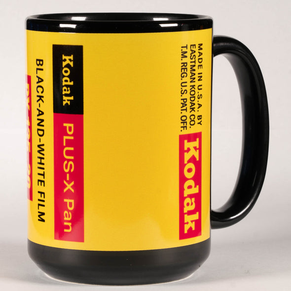Kodak Plus-X Pan 35mm Film Tribute 15oz Black Mug