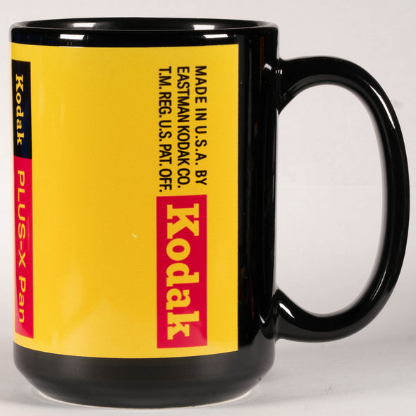 Kodak Plus-X Pan 35mm Film Tribute 15oz Black Mug
