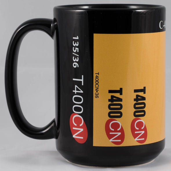Kodak T400CN 15oz Black Mug – A Rare Tribute to a Cult-Favorite Chromogenic B&W Film