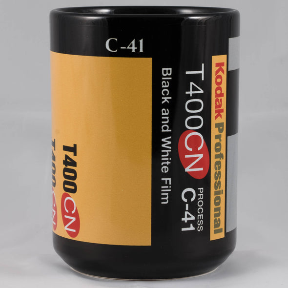 Kodak T400CN 15oz Black Mug – A Rare Tribute to a Cult-Favorite Chromogenic B&W Film